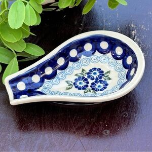 Vintage Polish Spoon Rest Hand-made in Poland